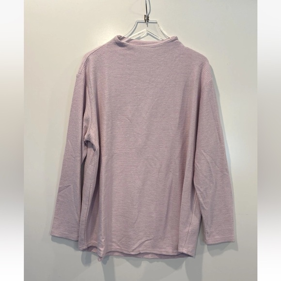 Lands' End Cable Ottoman‎ Relaxed Long Sleeve Funnel Neck Tunic Size XL  (1566) - Picture 4 of 7